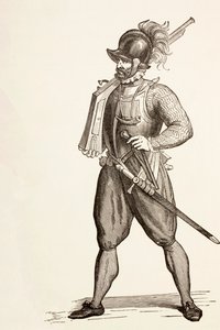 Arquebusier من القرن السادس عشر ، c.1880 بواسطة مدرسة اللغة الإنجليزية