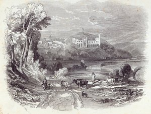قلعة ومدينة أرونديل ، من "أخبار لندن المصورة" ، 20 سبتمبر 1845 (النقش) بواسطة مدرسة اللغة الإنجليزية