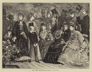 At the Morticultural Gardens (engraving) بواسطة مدرسة اللغة الإنجليزية