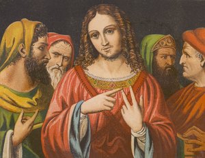 شكك في سلطة يسوع المسيح في الهيكل (لون الحجر) بواسطة مدرسة اللغة الإنجليزية