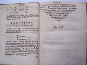 BT3.206.24 صفحات من العمل الأرضي أو الأساس (أو المقصود بذلك) لتأطير لغة مثالية جديدة: وخطاب عالمي أو مشترك من قبل فرانسيس لودويك ، نشر في لندن ، 1652 بواسطة مدرسة اللغة الإنجليزية