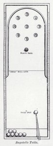 طاولة Bagatelle (litho) بواسطة مدرسة اللغة الإنجليزية