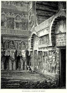 باس رليف، بوابة كارلي (نقش) بواسطة مدرسة اللغة الإنجليزية