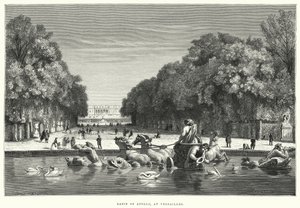 Basin of Apollo, at Versailles (engraving) بواسطة مدرسة اللغة الإنجليزية