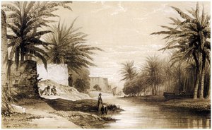 البصرة ، 1834-1837 (رسم) بواسطة مدرسة اللغة الإنجليزية
