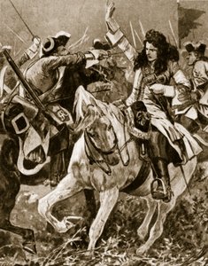 معركة مالبلوكيت ، 11 سبتمبر 1709: أصيب شيفالييه سانت جورج خلال حرب الخلافة الإسبانية ؛ بواسطة مدرسة اللغة الإنجليزية