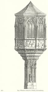 نافذة خليج من سانت سيبالد، نورمبرج (نقش) بواسطة مدرسة اللغة الإنجليزية