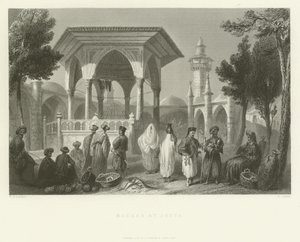 بازار في يافا 1837 بواسطة مدرسة اللغة الإنجليزية