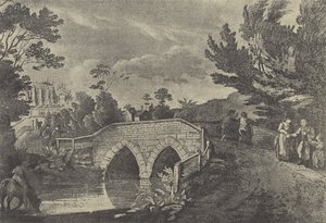 جسر المتسولين ، 1796 (الحفر) بواسطة مدرسة اللغة الإنجليزية