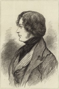 بنيامين دزرائيلي في عام 1837 بواسطة مدرسة اللغة الإنجليزية