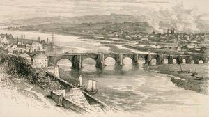 بيرويك أبون تويد ، نورثمبرلاند في حوالي عام 1880 ، من "الصور الاسكتلندية" التي نشرتها جمعية المسالك الدينية بواسطة مدرسة اللغة الإنجليزية