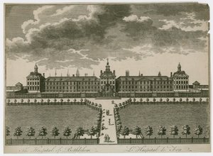 مستشفى بيت لحم (نقش) بواسطة مدرسة اللغة الإنجليزية