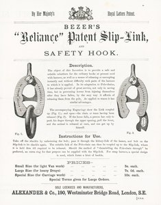 Bezers Reliance براءة اختراع Slip-Link وخطاف الأمان بواسطة مدرسة اللغة الإنجليزية
