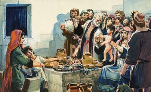 مشهد الكتاب المقدس بواسطة مدرسة اللغة الإنجليزية