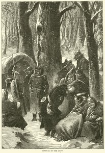 Bivouac في الثلج ، نوفمبر 1870 بواسطة مدرسة اللغة الإنجليزية