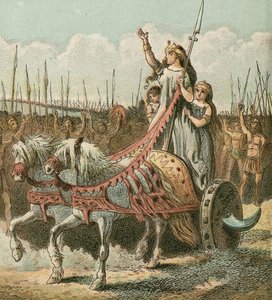 Boadicea وجيشها بواسطة مدرسة اللغة الإنجليزية