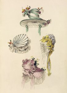 أغطية المناسبات ، لوحة الموضة من Ackermanns Repository of Arts بواسطة مدرسة اللغة الإنجليزية