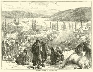 جيش Bourbakis في سويسرا ، فبراير 1871 بواسطة مدرسة اللغة الإنجليزية