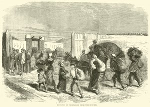 جلب الخضروات من الضواحي ، أكتوبر 1870 بواسطة مدرسة اللغة الإنجليزية