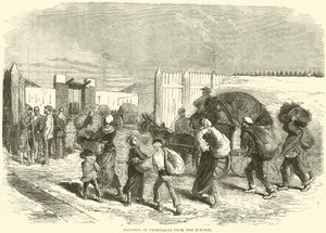 جلب الخضروات من الضواحي ، أكتوبر 1870 بواسطة مدرسة اللغة الإنجليزية