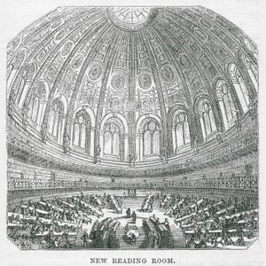 المتحف البريطاني: غرفة القراءة الجديدة (نقش) بواسطة مدرسة اللغة الإنجليزية