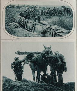 المدفعيون البريطانيون مع الرسامون ، فلاندرز ، أغسطس 1917 بواسطة مدرسة اللغة الإنجليزية