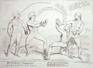 برونزويك انتصار! نشره J. Aitken في عام 1789 (حفر) بواسطة مدرسة اللغة الإنجليزية