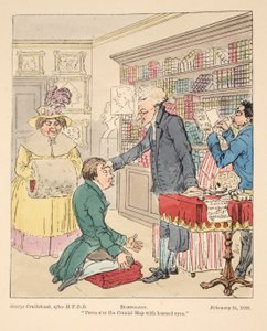 Bumpology, pub. 1826 (hand coloured engraving) بواسطة مدرسة اللغة الإنجليزية