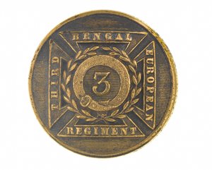 زر ، ضابط ، الفوج البنغال الأوروبي الثالث ، 1854-1861 بواسطة مدرسة اللغة الإنجليزية