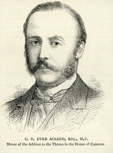 CT Dyke Acland رسم توضيحي من الرسم 17 فبراير 1883 بواسطة مدرسة اللغة الإنجليزية