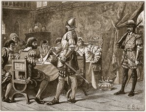 الاستيلاء على FitzGeralds ، التوضيح من Cassells Illustrated تاريخ إنجلترا (صورة بني داكن) بواسطة مدرسة اللغة الإنجليزية
