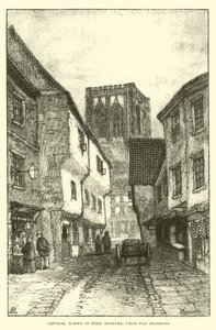 برج يورك مينستر المركزي ، من Old Shambles بواسطة مدرسة اللغة الإنجليزية