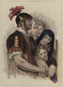 Centurion وعائلته (color litho) بواسطة مدرسة اللغة الإنجليزية