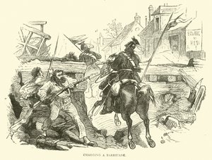 شحن حاجز ، أكتوبر 1870 بواسطة مدرسة اللغة الإنجليزية