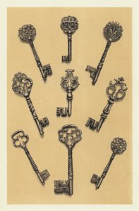 Chiselled Steel Keys of the Sixteenth and Seventeenth Centuries (chromolitho) بواسطة مدرسة اللغة الإنجليزية