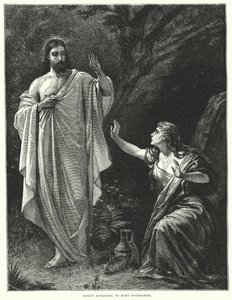 Christ appearing to Mary Magdalene (engraving) بواسطة مدرسة اللغة الإنجليزية