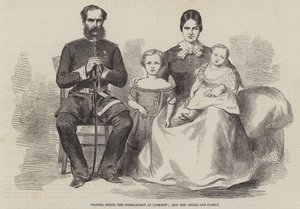 Colonel Inglis, the Commandant at Lucknow, and Mrs Inglis and Family (engraving) بواسطة مدرسة اللغة الإنجليزية