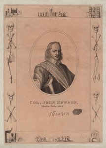 توفي العقيد جون هيوسون في المنفى ، 1662 بواسطة مدرسة اللغة الإنجليزية