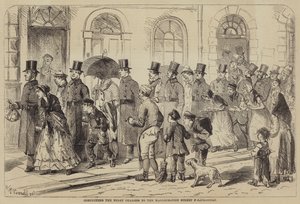 Conducting the Night Charges to the Marlborough Street Police-Court (engraving) بواسطة مدرسة اللغة الإنجليزية