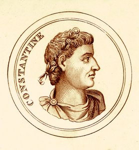 قسطنطين ، رسم توضيحي من القاموس التاريخي العالمي لجورج كراب ، نشر عام 1825 (صورة محسنة رقميًا) بواسطة مدرسة اللغة الإنجليزية