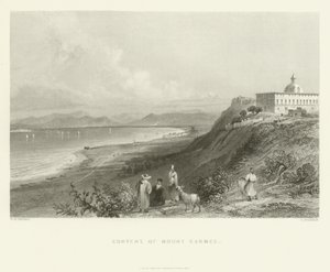 دير جبل الكرمل 1837 بواسطة مدرسة اللغة الإنجليزية