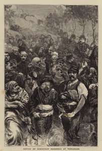 Convoy of Communist Prisoners at Versailles (engraving) بواسطة مدرسة اللغة الإنجليزية