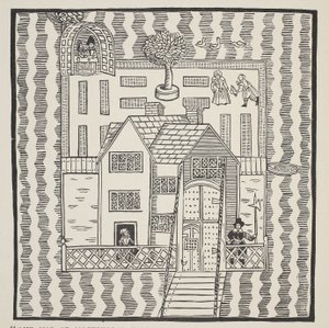 نسخة من خريطة Mockbeggar Hall ، مع وضعه في البلد الفسيح يسمى في أي مكان ، c.1633 ، من Ballad of Roxborough