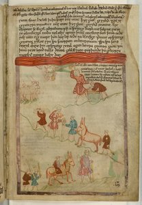 قطن كلوديوس ب. IV ص 38 ، سفر التكوين. قصة رحلة ، من "Hexateuch الإنجليزية القديمة" (ورق) بواسطة مدرسة اللغة الإنجليزية
