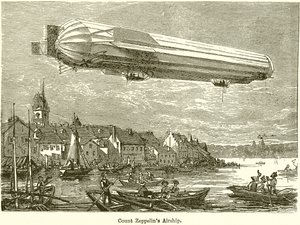 الكونت Zeppelins المنطاد بواسطة مدرسة اللغة الإنجليزية