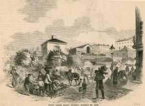 سوق كوفنت جاردن ، 22 ديسمبر 1849 بواسطة مدرسة اللغة الإنجليزية