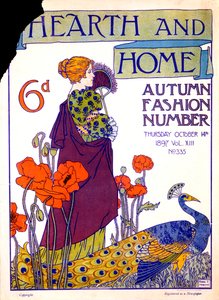 غلاف مجلة Hearth and Home ، 14 أكتوبر 1897 بواسطة مدرسة اللغة الإنجليزية
