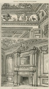 كاوفيلدز ، 30 شارع برلنغتون القديم: Mantlepiece of room on ground floor بواسطة مدرسة اللغة الإنجليزية