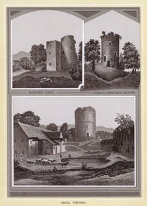 قلعة Crickhowell قلعة برونليس بالقرب من تالغارث ؛ قلعة تريتور (ليثو) بواسطة مدرسة اللغة الإنجليزية