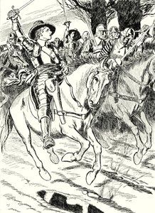 كرومويل يقود جنوده الحديديين إلى المعركة (ليثو) بواسطة مدرسة اللغة الإنجليزية